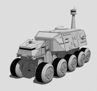 重型突击车SU模型下载_sketchup草图大师SKP模型