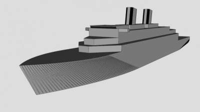 邮轮船舶模架SU模型下载_sketchup草图大师SKP模型