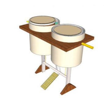 双水鼓SU模型下载_sketchup草图大师SKP模型