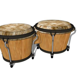 简易手鼓SU模型下载_sketchup草图大师SKP模型