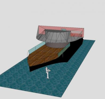 度假游艇船舶SU模型下载_sketchup草图大师SKP模型