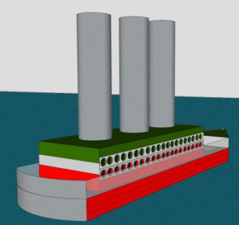 伊朗蒸汽船SU模型下载_sketchup草图大师SKP模型