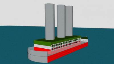 伊朗蒸汽船SU模型下载_sketchup草图大师SKP模型