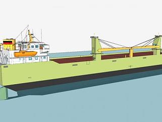 德国滚轮船SU模型下载_sketchup草图大师SKP模型