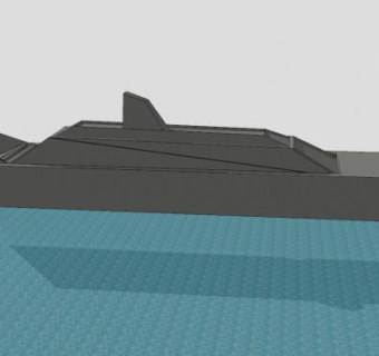 大型游艇模架SU模型下载_sketchup草图大师SKP模型