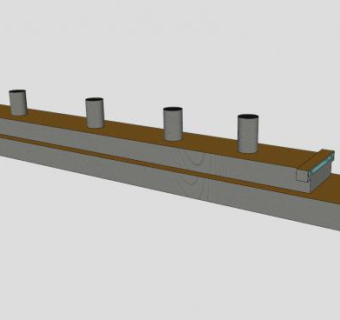 简易轮船模架SU模型下载_sketchup草图大师SKP模型