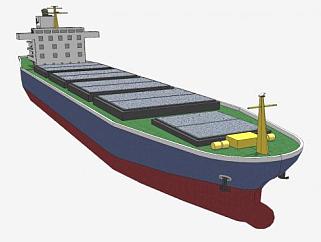 鹿特丹轮船SU模型下载_sketchup草图大师SKP模型