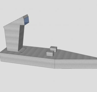 简易船架SU模型下载_sketchup草图大师SKP模型