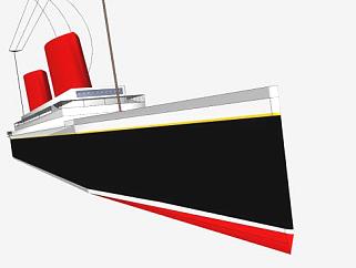 大型运输船SU模型下载_sketchup草图大师SKP模型