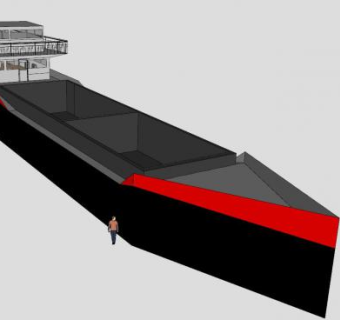 客轮船舱结构SU模型下载_sketchup草图大师SKP模型
