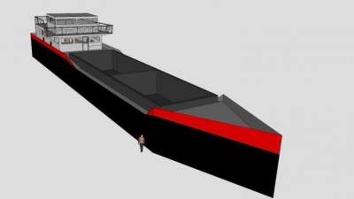 客轮船舱结构SU模型下载_sketchup草图大师SKP模型