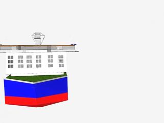 芬兰客货船SU模型下载_sketchup草图大师SKP模型