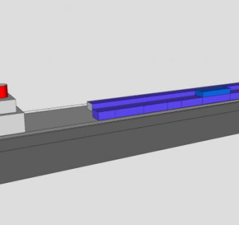 集装箱船货船SU模型下载_sketchup草图大师SKP模型