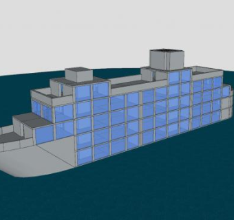邮轮船架SU模型下载_sketchup草图大师SKP模型