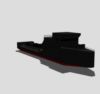 集装箱运货船SU模型下载_sketchup草图大师SKP模型