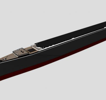 美国客船船舶SU模型下载_sketchup草图大师SKP模型