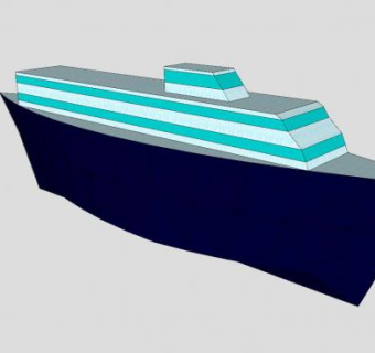 邮轮模架SU模型下载_sketchup草图大师SKP模型