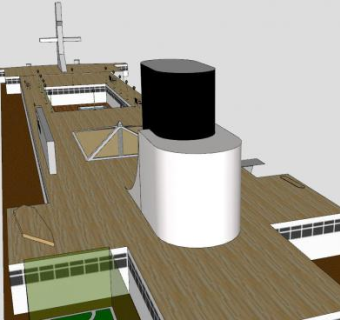 超豪华邮轮SU模型下载_sketchup草图大师SKP模型