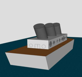 船舶模架SU模型下载_sketchup草图大师SKP模型