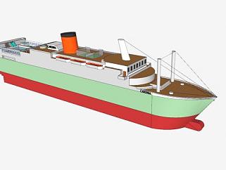 卡洛尼亚2号邮轮SU模型下载_sketchup草图大师SKP模型