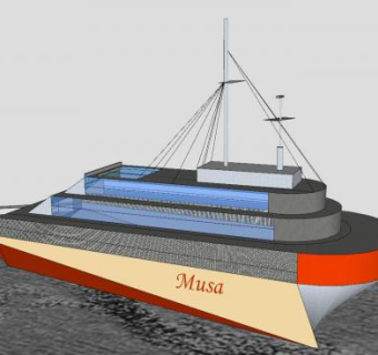 高速艇SU模型下载_sketchup草图大师SKP模型