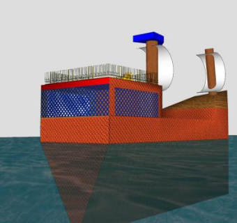 复古风帆船SU模型下载_sketchup草图大师SKP模型