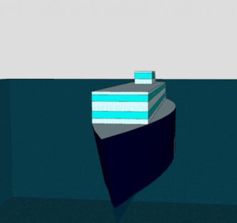 海中航行邮轮SU模型下载_sketchup草图大师SKP模型