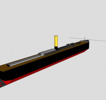 蒸汽船SU模型下载_sketchup草图大师SKP模型