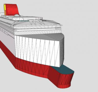 游船船舶SU模型下载_sketchup草图大师SKP模型