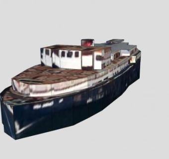 都柏林轮船SU模型下载_sketchup草图大师SKP模型