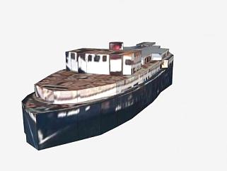 都柏林轮船SU模型下载_sketchup草图大师SKP模型