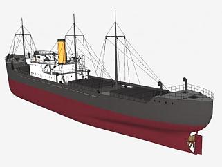 波罗的海货船SU模型下载_sketchup草图大师SKP模型