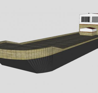 工程船SU模型下载_sketchup草图大师SKP模型