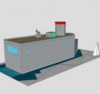 破冰船SU模型下载_sketchup草图大师SKP模型
