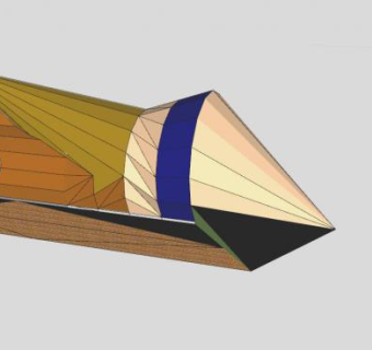 简易木船SU模型下载_sketchup草图大师SKP模型