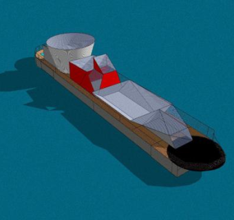 度假游轮SU模型下载_sketchup草图大师SKP模型