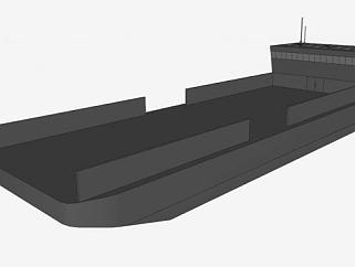 补给舰船架SU模型下载_sketchup草图大师SKP模型