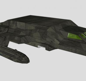 太空飞船SU模型下载_sketchup草图大师SKP模型