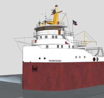 加拿大货轮SU模型下载_sketchup草图大师SKP模型