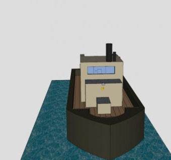 航海游艇SU模型下载_sketchup草图大师SKP模型