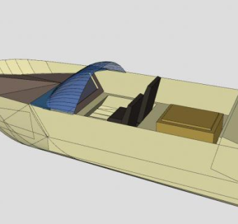 滑行艇SU模型下载_sketchup草图大师SKP模型