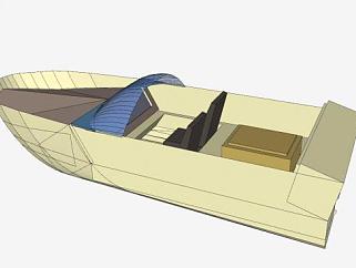 滑行艇SU模型下载_sketchup草图大师SKP模型