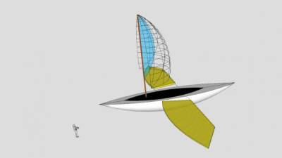 空中汽艇SU模型下载_sketchup草图大师SKP模型