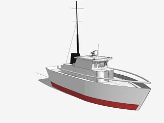 海上<em>捕捞</em>渔船SU模型下载_sketchup草图大师SKP模型