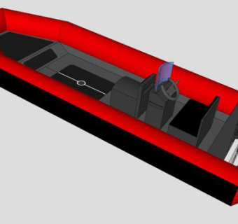 充气船SU模型下载_sketchup草图大师SKP模型