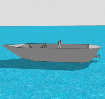 小型船艇SU模型下载_sketchup草图大师SKP模型