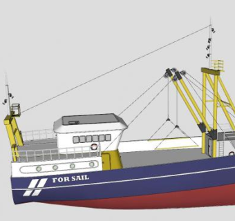 多用途船SU模型下载_sketchup草图大师SKP模型