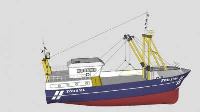 多用途船SU模型下载_sketchup草图大师SKP模型