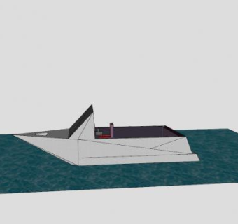 海上滑行艇SU模型下载_sketchup草图大师SKP模型