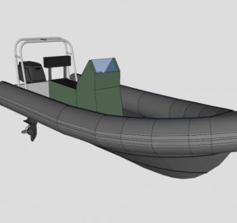 橡皮充气艇SU模型下载_sketchup草图大师SKP模型